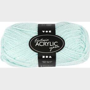 Akrylgarn - L 80 M - Mint Grn - 50 G