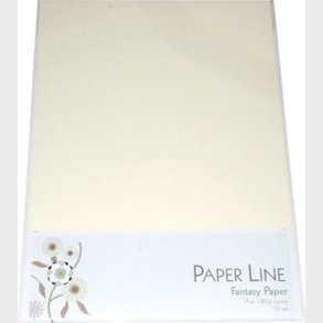 Karton - A4 - Creme - 10 Ark - 180 G - Fantasy Paper - Paper Line