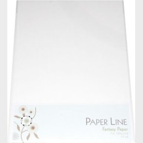 Karton - A4 - Hvid - 10 Ark - 180 G - Fantasy Paper - Paper Line