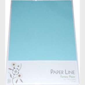 Karton - A4 - Lysebl - 10 Ark - 180 G - Fantasy Paper - Paper Line