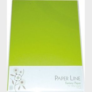 Karton - A4 - Lysegrn - 10 Ark - 180 G - Fantasy Paper - Paper Line
