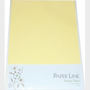 Karton - A4 - Lysegul - 10 Ark - 180 G - Fantasy Paper - Paper Line