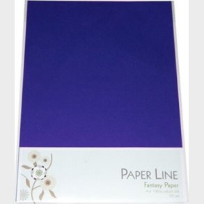 Karton - A4 - Mrkebl - 10 Ark - 180 G - Fantasy Paper - Paper Line