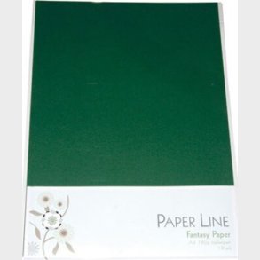 Karton - A4 - Mrkegrn - 10 Ark - 180 G - Fantasy Paper - Paper Line