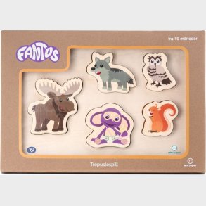 Fantus - Trpuslespil Med 5 Brikker, Dyrene I Skoven