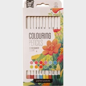 Farveblyanter I Pastelfarver - 12 Stk. - Craft Id