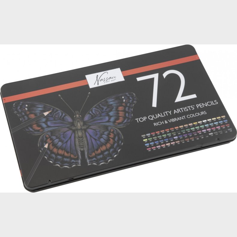 Farveblyanter 72 Stk I Metalske