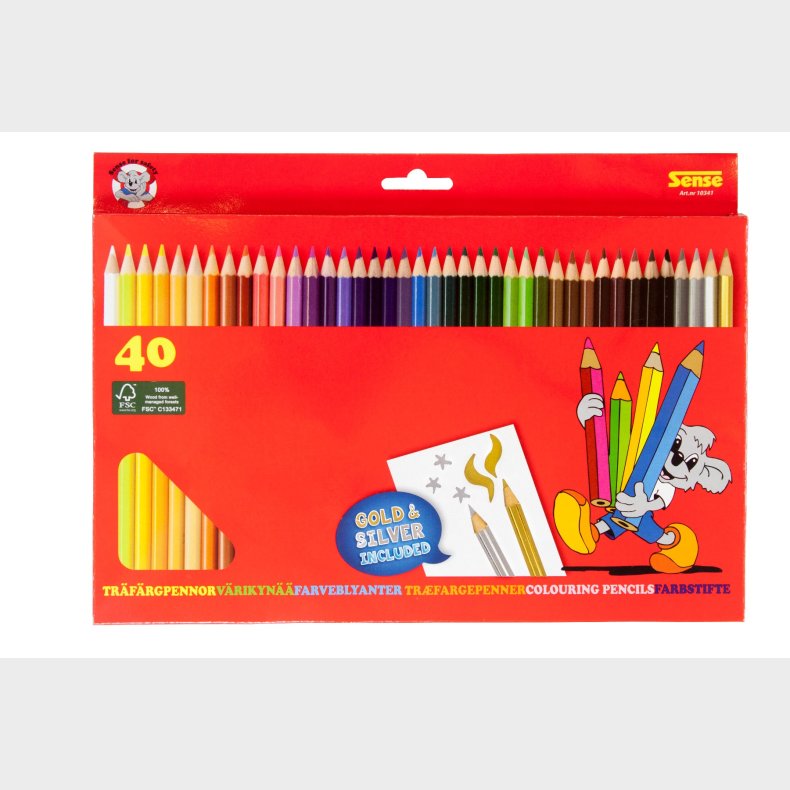 Sense | Farveblyanter 40 stk.
