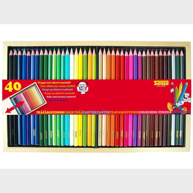 Sense | Farveblyanter i trske, 40 stk.