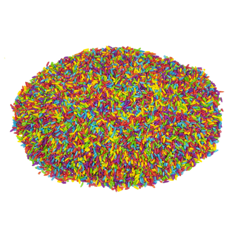 Roylco | Farvede ris til sanselege, 454 gr.