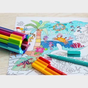 Faber-Castell | Farvelgningsrulle 30 cm x 3,2 m. (Jungle + Hav)