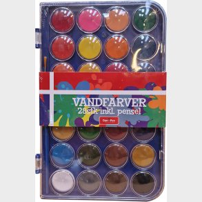 Farvelade 28 Farver + Pensel