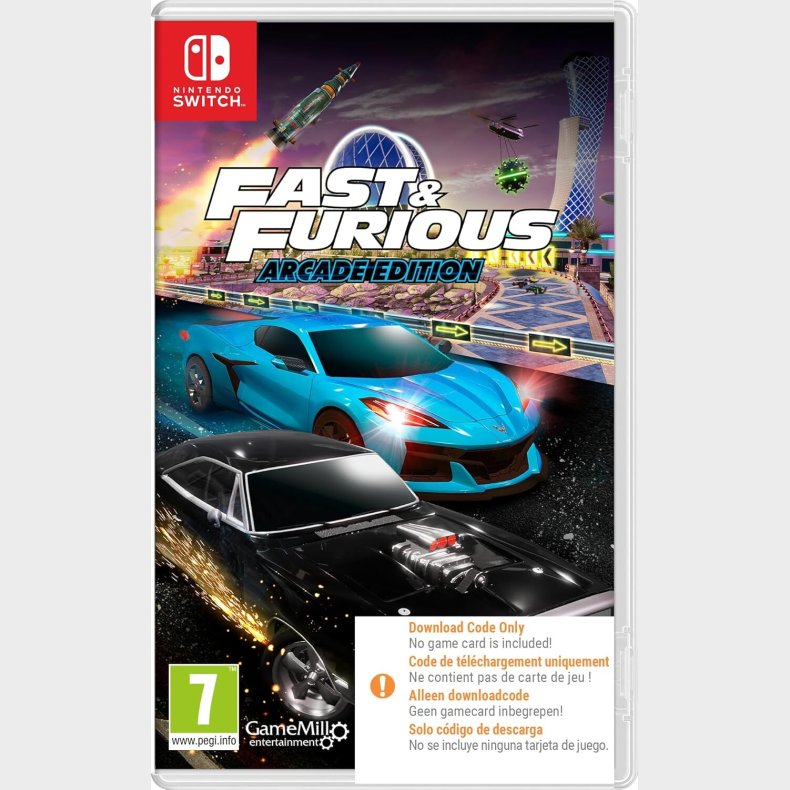 Fast And Furious: Arcade Edition - Kode I Boks  - Nintendo Switch