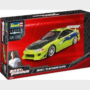 Revell - Fast & Furious Brians Mitsubishi Eclipse Bil Bygges�t - 1:25 - Level 3 - 07691