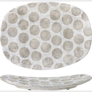 Bloomingville - Felan Dekorationsbakke - Hvid - Terrakotta Keramik