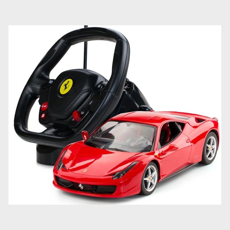 Ferrari 458 Italia Fjernstyret Bil med rat 1:14