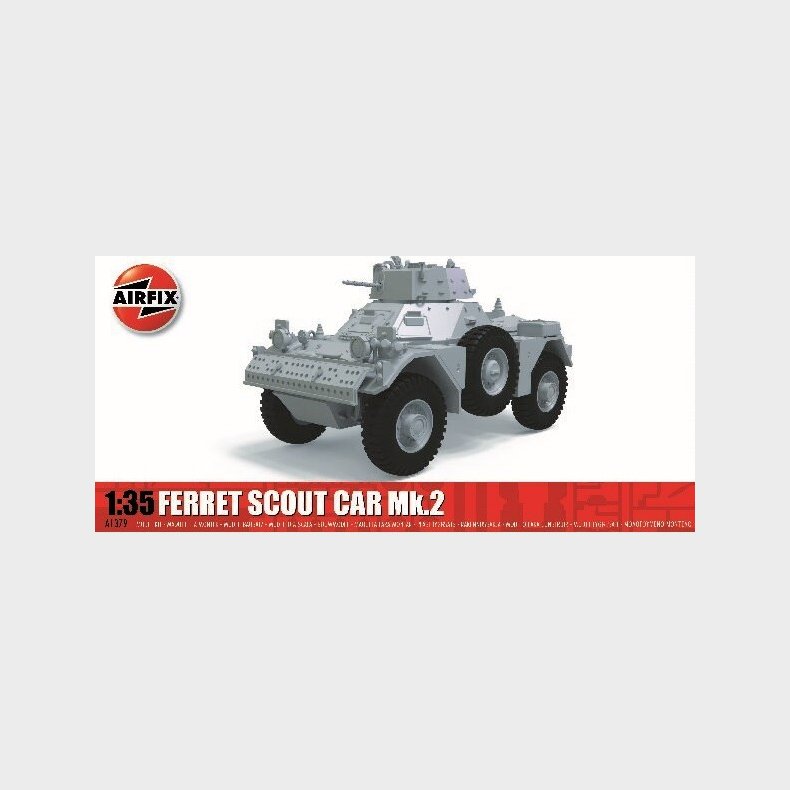 Airfix - Ferret Scout Car Mk.2 Modeltank Bygges�t - 1:35 - A1379