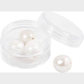 Ferskvandsperler - Gennemboret P Langs -  13-14 Mm - Hulstr. 0,8 Mm - Perlemor - 4stk.