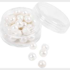 Ferskvandsperler - Gennemboret P Langs -  4 Mm - Hulstr. 1 Mm - Perlemor - 40stk.