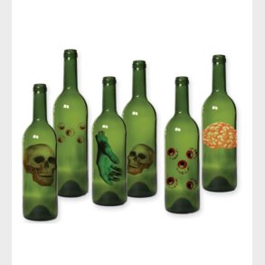 Lokki | Uhyggelige flaske-etiketter, 6 stk