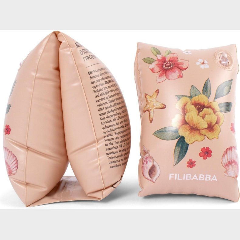 Filibabba - Badevinger Alfie - 3-6 r - 19-30 Kg - Blomster Strand