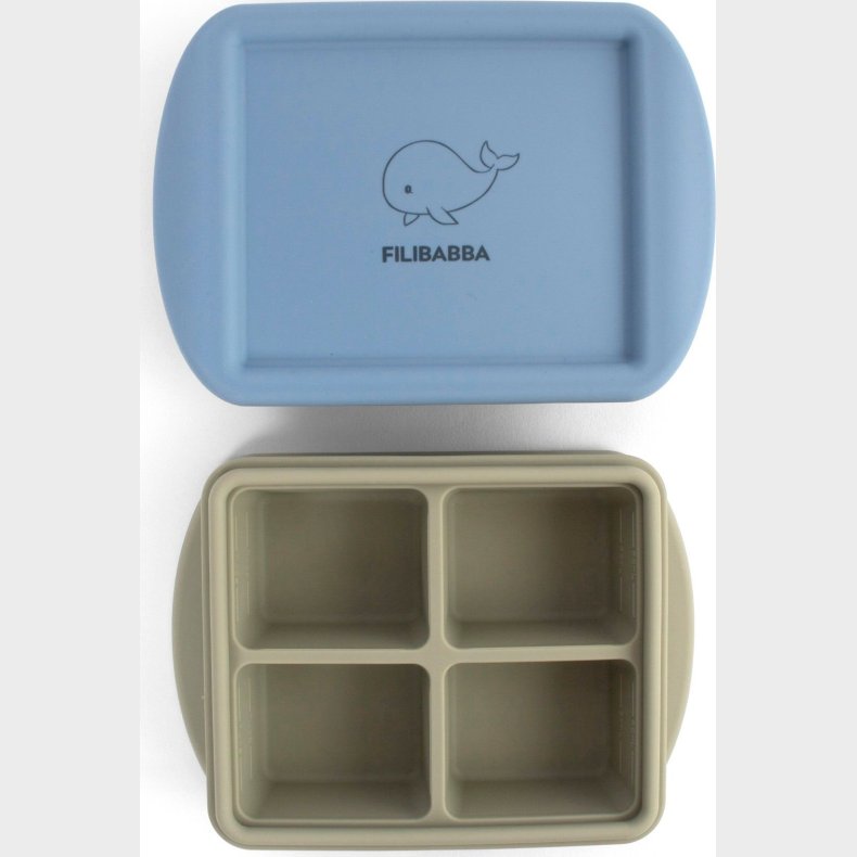 Filibabba - Frysebakke Til Babymad - Ocean Mix - 4x65 Ml - 2-pak