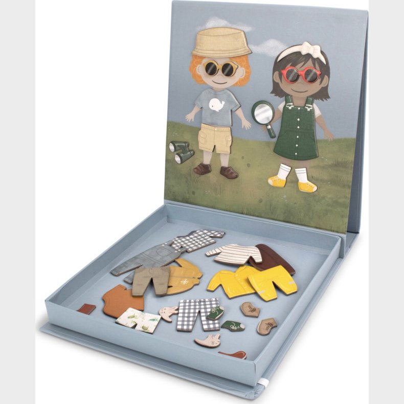 Magnetisk P�kl�dningsdukke - Klar Til Dit Eventyr - Filibabba