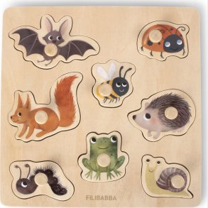 Filibabba - Knoppuslespil I Tr� - Skovens Dyr