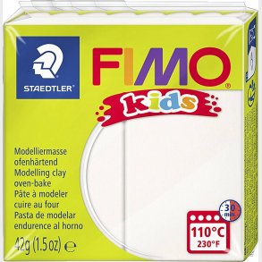 Fimo - Ler Til Ovn - Kids - Hvid - 42 G