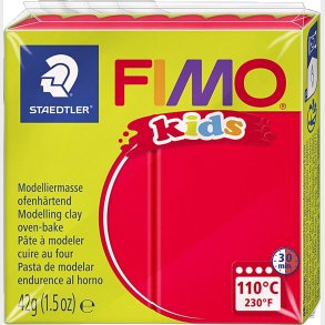 Fimo - Ler Til Ovn - Kids - R�d - 42 G