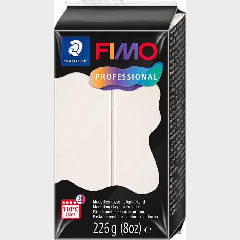 Fimo - Ler Til Ovn - Professional - Hvid - 226 G