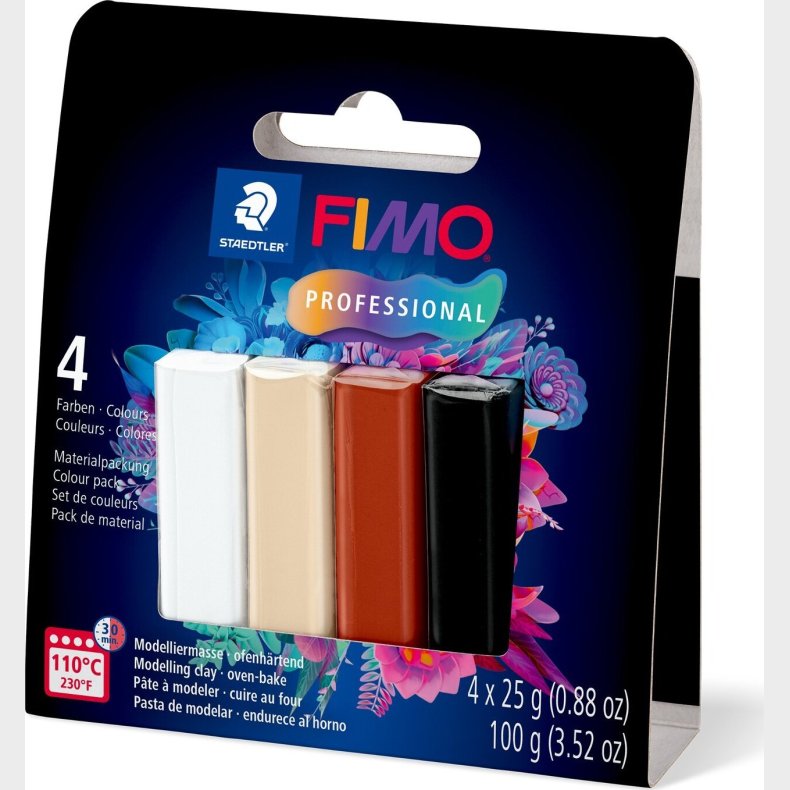 Fimo Ler - Professional - Ler Til Ovn St - Naturlige Farver