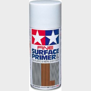 Tamiya - Fine Surface Primer Spray L- Light Grey 180 Ml - 87064