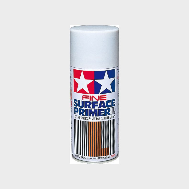 Tamiya - Fine Surface Primer Spray L- Light Grey 180 Ml - 87064