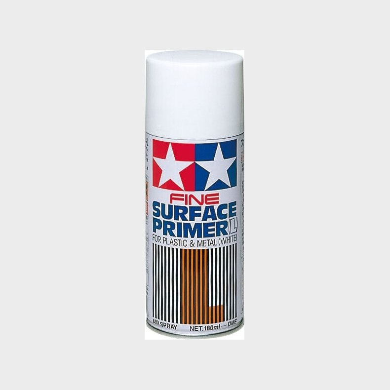Tamiya - Fine Surface Primer Spray L - White 180 Ml - 87044