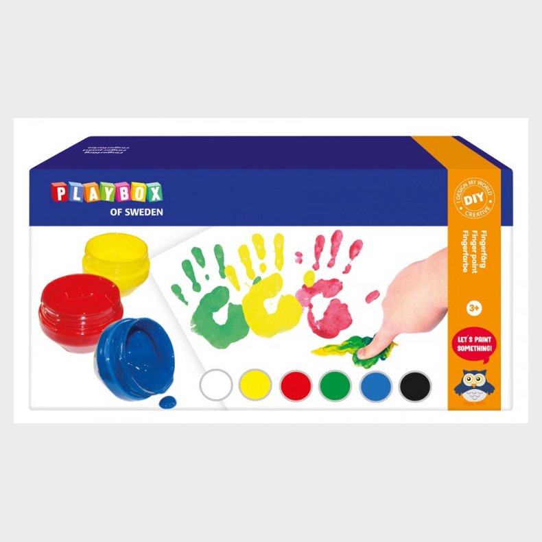 Playbox | Fingermaling - 6 x 50 ml