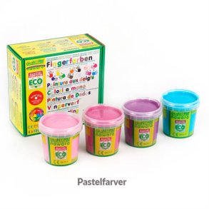 koNORM | Fingermaling - 4 x 150 gram Pastel