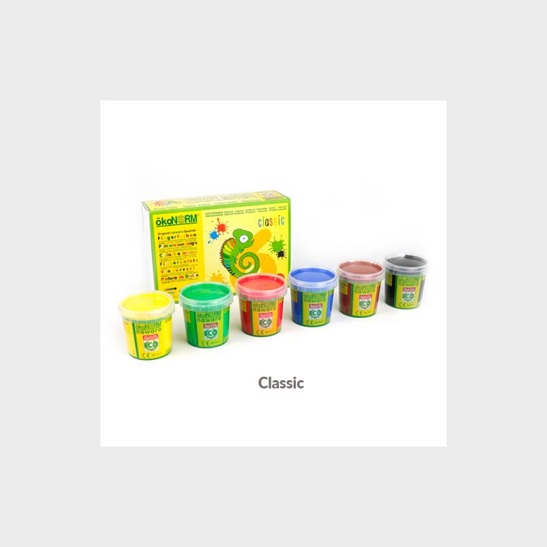 koNORM | Fingermaling - 6 x 150 gram Classic