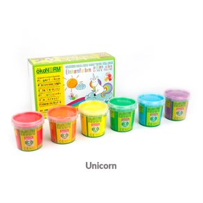 koNORM | Fingermaling - 6 x 150 gram Unicorn