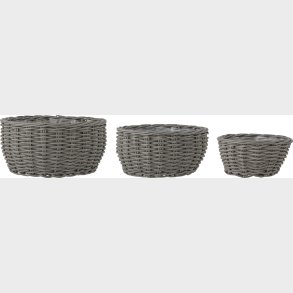 Bloomingville - Fioria Krukke - Gr - Polyrattan - St Med 3 Stk