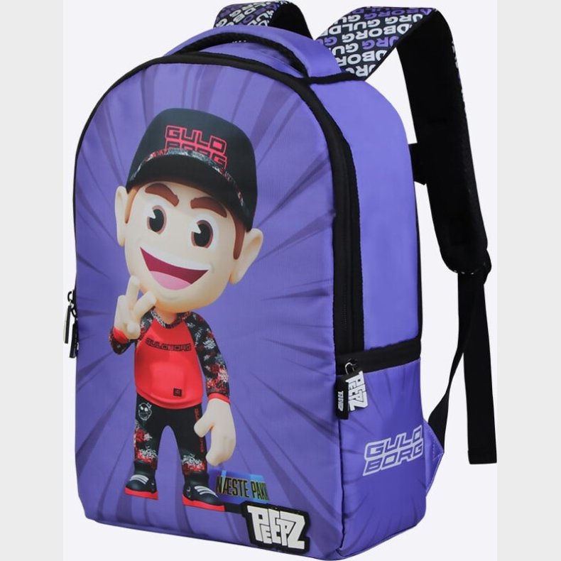 Firstgrade - Guldborg Peepz Backpack - Purple - 46 Cm X 28.5 Cm X 12.5 Cm