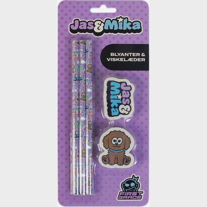 Firstgrade - Jas & Mika Dreams Blyanter Og Viskelder - Vibrant