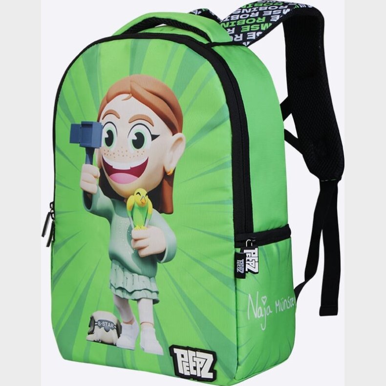Firstgrade - Naja M�nster Peepz Backpack2.0 - Green - 46 Cm X 28.5 Cm X 12.5 Cm
