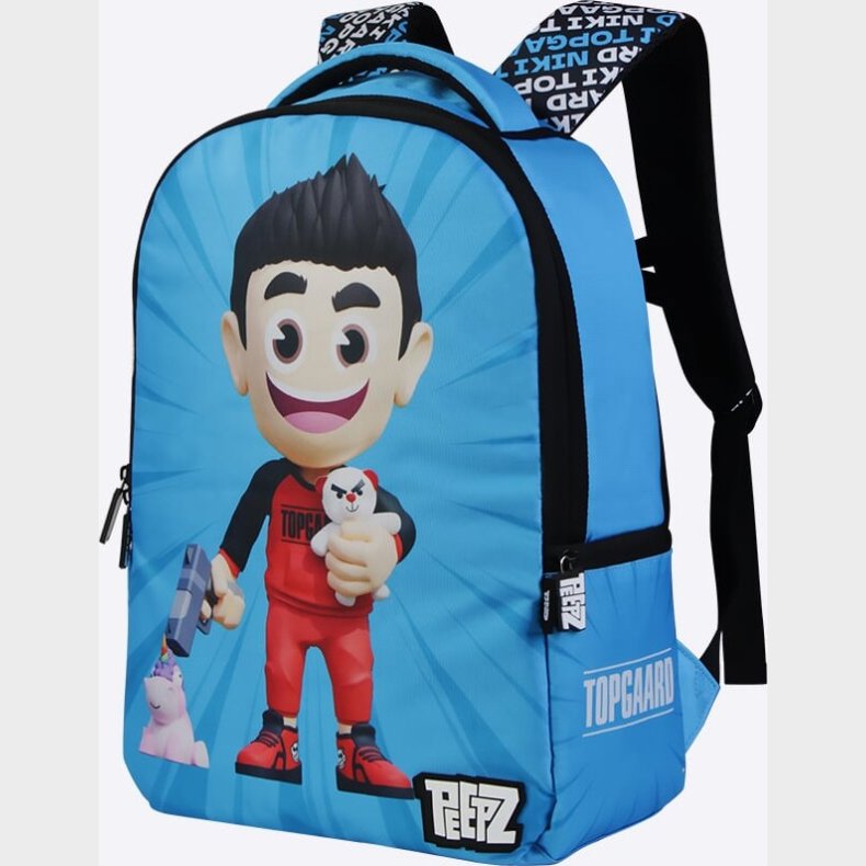 Firstgrade - Niki Topgaard Peepz Backpack - Blue - 46 Cm X 28.5 Cm X 12.5 Cm