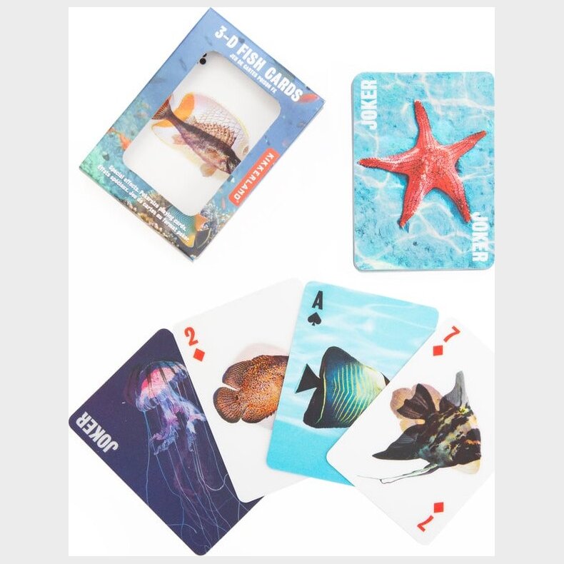Spillekort - Fisk I 3d