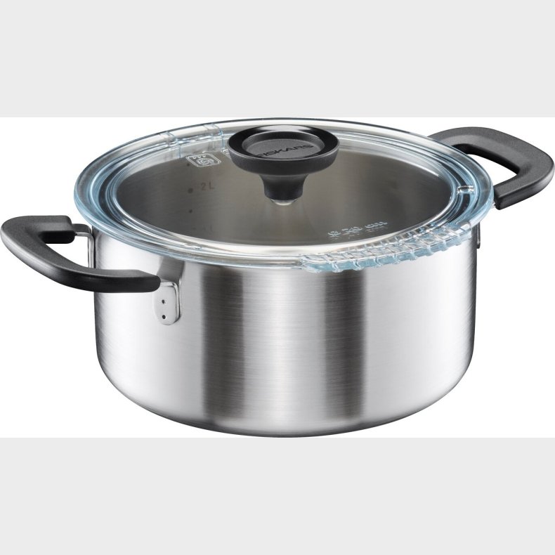 Fiskars - Functional Form - Gryde - Induktion - 3 L - Rustfrit St�l