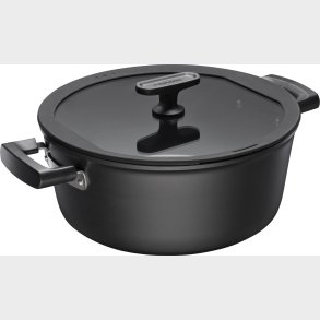 Fiskars - Hard Face - Gryde Med L�g - Non-stick - Induktion