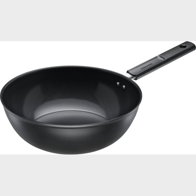 Fiskars - Hard Face Wok 28 Cm, 4.5 L