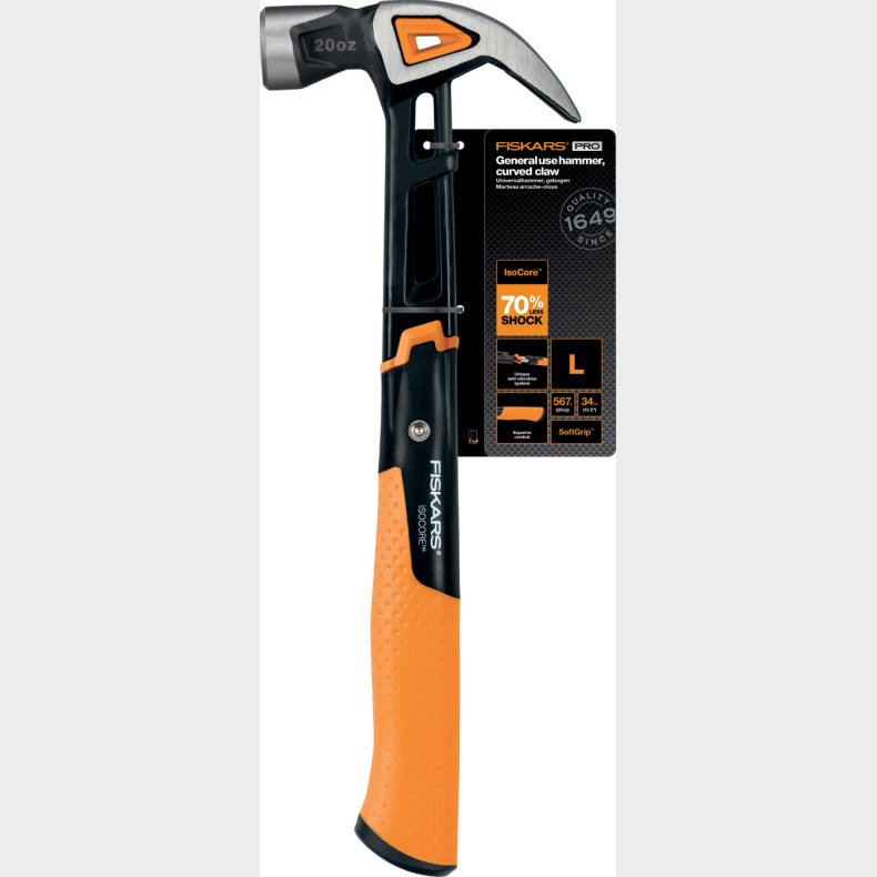 Fiskars - Pro Isocore Kl�fthammer Med Buet Hoved - L