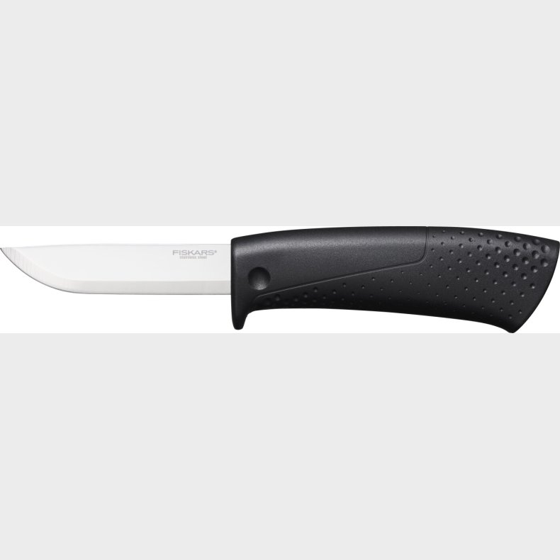Fiskars - Pro Builder's Knife With Sharpener - Kniv Med Knivsliber